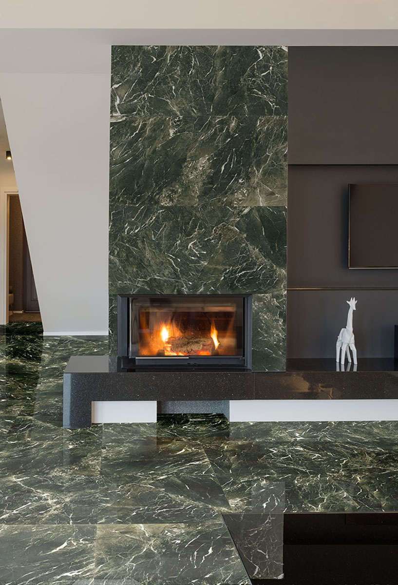 Porcelánico Efecto Mármol Alpi Verde Pulido 60X60 - Evea961